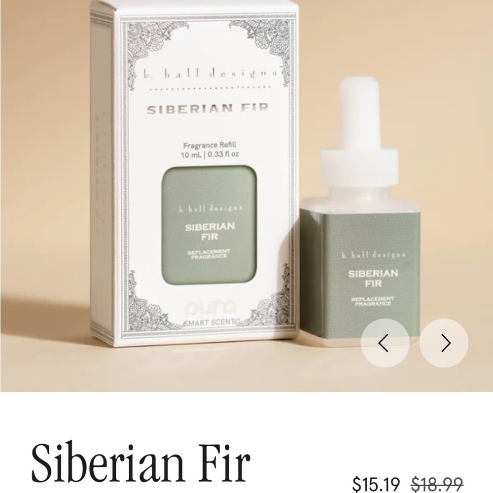 b. hall designs Siberian Fir Fragrance Refill - Green